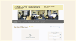 Desktop Screenshot of loewen-seckenheim.de
