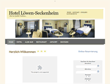 Tablet Screenshot of loewen-seckenheim.de